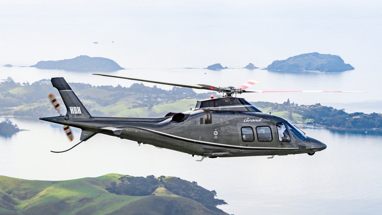 Heletranz - Banner 1 Agusta in flight