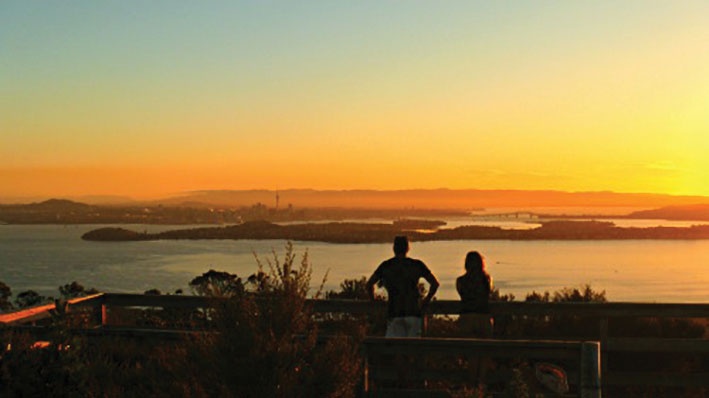 Sunset at Rangitoto