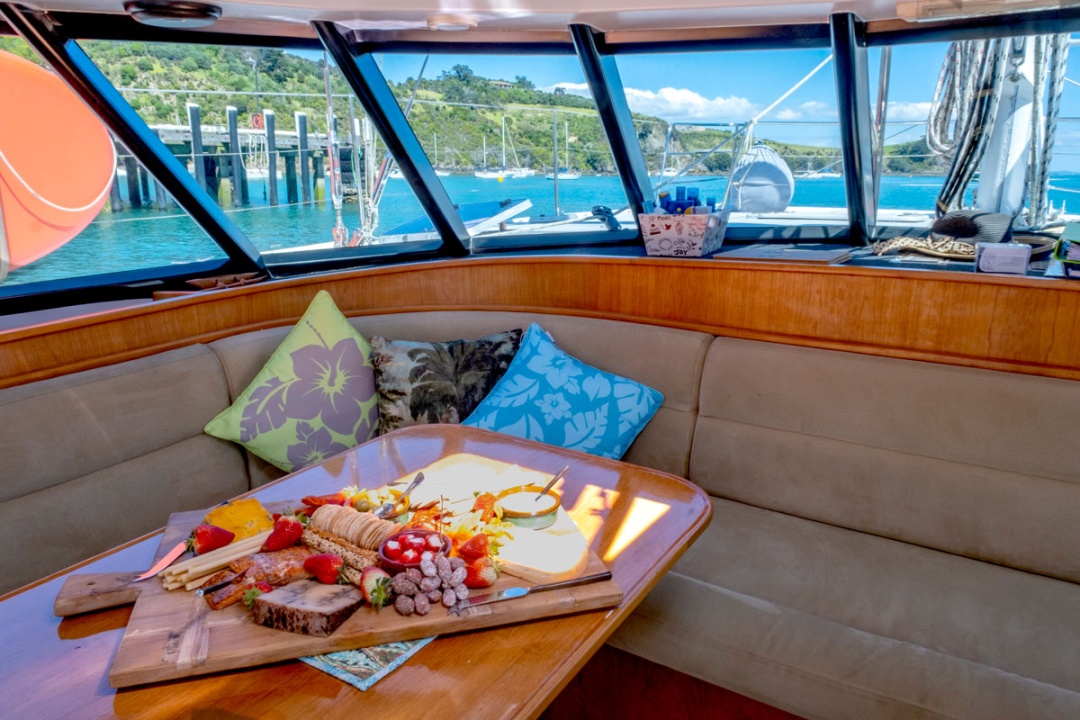 Lunch on yacht