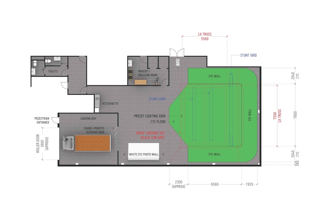 Viva La Dirt League Henderson Studio floor plan