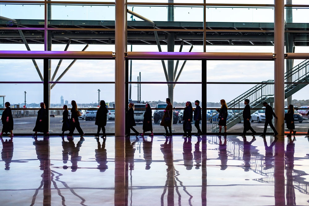 People walking