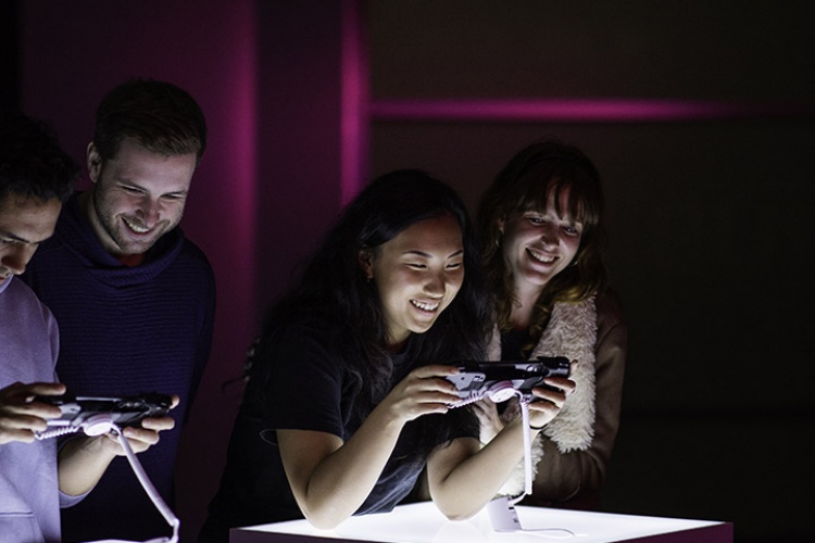 Young people gaming