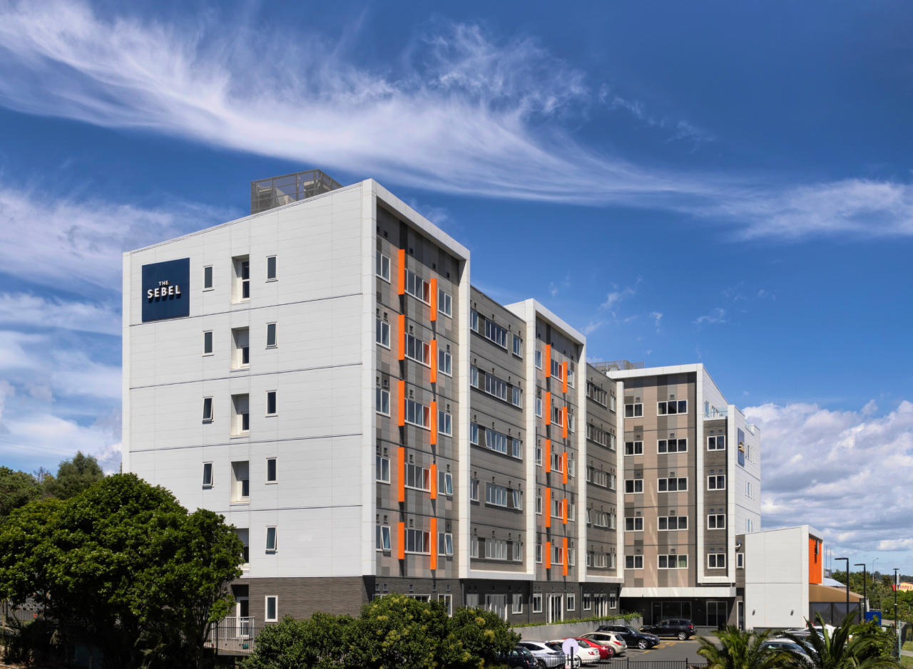 Meet - Sebel Hotel Banner Outside of Sebel Auckland