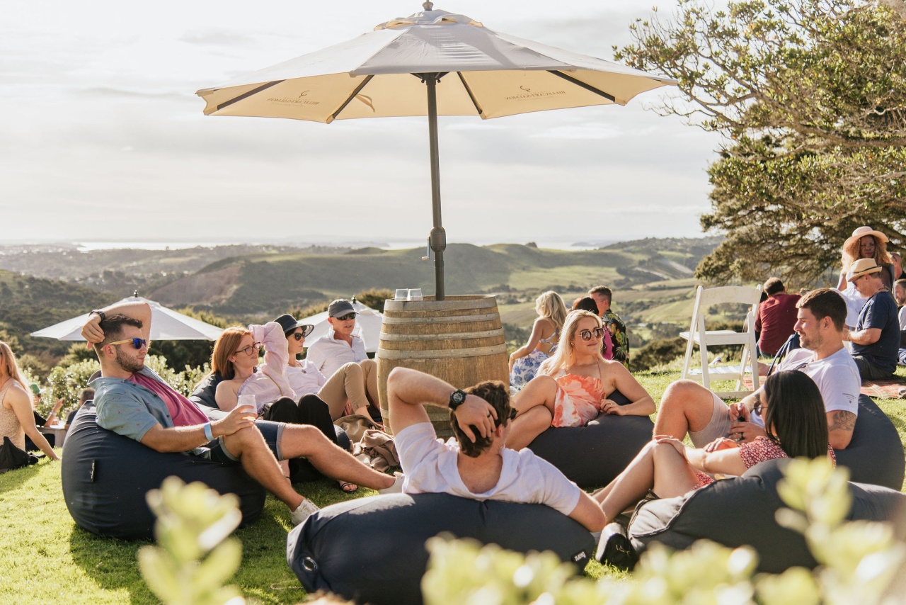 Waiheke Wine Tours Ltd hero banner 2 People enjoying Batch Winery as part of the Waiheke Wine Tours tour group