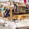 People boarding the Lady Gay boat in the marina (credit: ATEED / Chris McLennan)